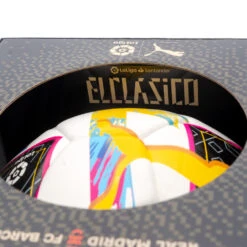 Balón Puma LaLiga 1 Orbita Hybrid "El Clásico" 2022-2023 -JOMA Tienda de ventas balon puma laliga 1 orbita hybrid el clasico 2022 2023 white beetroot purple blue atoll 4