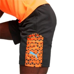 Pantalón Corto Puma IndividualCUP Training -JOMA Tienda de ventas pantalon corto puma individualcup training black ultra orange 4