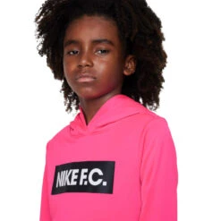 Sudadera Nike Dri-Fit NIKE F.C. Libero Fleece Hoodie Niño -JOMA Tienda de ventas sudadera nike y nk df fc libero hoodie hyper pinkwhiteblack 2