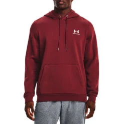 Sudadera Under Armour Essential Fleece Hoodie -JOMA Tienda de ventas sudadera under armour essential fleece hoodie red 2